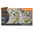 Clear Prop Accessories Mirage 2000C painting mask for Modelsvit kit 72073 1:72 (CPA72066)