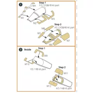   Clear Prop Accessories Mirage 2000C painting mask for Modelsvit kit 72073 1:72 (CPA72066)