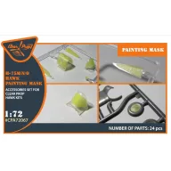   Clear Prop Accessories Hawk H-75 M/N/O painting mask for CP kits CP72021/CP72022/CP72029 1:72 (CPA72067)
