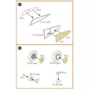Clear Prop Accessories Hawk H-75 M/N/O painting mask for CP kits CP72021/CP72022/CP72029 1:72 (CPA72067)