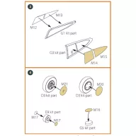   Clear Prop Accessories Hawk H-75 M/N/O painting mask for CP kits CP72021/CP72022/CP72029 1:72 (CPA72067)