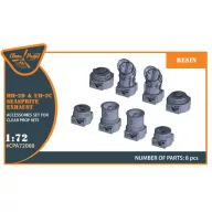   Clear Prop Accessories UH-2C/HH-2D SEASPRITE resin exhaust for CP kit CP72017/CP72018 1:72 (CPA72068)