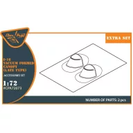   Clear Prop Accessories I-16 vacuum formed canopy (late version) for CP kit 1:72 (CPA72073)