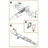   Clear Prop Accessories MiG-23ML, MLD, P, MLAE PE set for CP kits 1:72 (CPA72076)