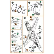   Clear Prop Accessories MiG-23ML, MLD, P, MLAE PE set for CP kits 1:72 (CPA72076)