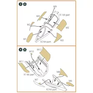   Clear Prop Accessories MiG-23ML, MLD, P, MLAE painting mask for CP kits 1:72 (CPA72077)