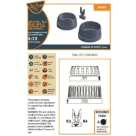   Clear Prop Accessories MiG-23ML, MLD, P, MLAE Exhaust and air scoops for CP kits 1:72 (CPA72080)