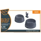 Clear Prop Accessories MiG-23ML, MLD, P, MLAE Exhaust and air scoops for CP kits 1:72 (CPA72080)