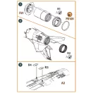 Clear Prop Accessories MiG-23ML, MLD, P, MLAE Exhaust and air scoops for CP kits 1:72 (CPA72080)