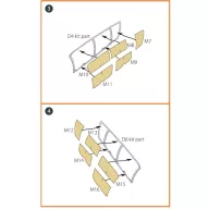   Clear Prop Accessories OV-10 A/D Bronko double-sided painting mask for ICM kits 1:72 (CPA72083)