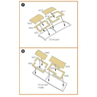   Clear Prop Accessories OV-10 A/D Bronko double-sided painting mask for ICM kits 1:72 (CPA72083)