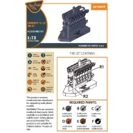   Clear Prop Accessories Liberty L-12 engine set 3D print 1:72 (CPA72086)