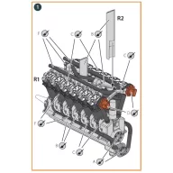   Clear Prop Accessories Liberty L-12 engine set 3D print 1:72 (CPA72086)