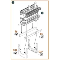   Clear Prop Accessories Liberty L-12 engine set 3D print 1:72 (CPA72086)