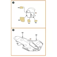   Clear Prop Accessories TB.2 PE parts and painting mask x2 set for CP kits 1:72 (CPA72087)
