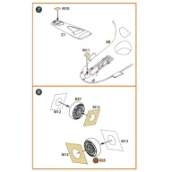   Clear Prop Accessories TB.2 PE parts and painting mask x2 set for CP kits 1:72 (CPA72087)