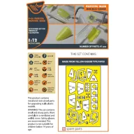   Clear Prop Accessories F-2A Fighter double-sided painting mask for Finemolds kits 1:72 (CPA72089)