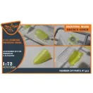 Clear Prop Accessories F-2A Fighter double-sided painting mask for Finemolds kits 1:72 (CPA72089)