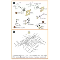   Clear Prop Accessories F-2A Fighter double-sided painting mask for Finemolds kits 1:72 (CPA72089)