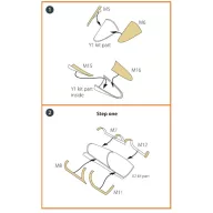   Clear Prop Accessories F-2B Fighter double-sided painting mask for Finemolds kits 1:72 (CPA72090)