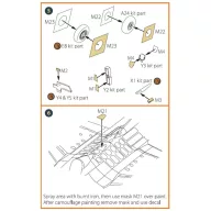   Clear Prop Accessories F-2B Fighter double-sided painting mask for Finemolds kits 1:72 (CPA72090)