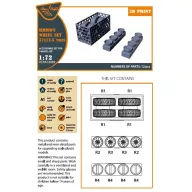   Clear Prop Accessories HMMWV Wheel set 37x12,5 Tires for T-Model kits 1:72 (CPA72092)