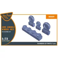   Clear Prop Accessories AMX, AMX-T Ghibli wheel set for Italeri kits 1:72 (CPA72093)