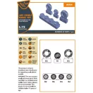 Clear Prop Accessories AMX, AMX-T Ghibli wheel set for Italeri kits 1:72 (CPA72093)