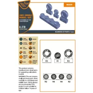   Clear Prop Accessories AMX, AMX-T Ghibli wheel set for Italeri kits 1:72 (CPA72093)