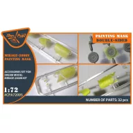   Clear Prop Accessories Mirage-2000N double-sided painting mask for Dream Model kits 1:72 (CPA72095)