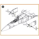 Clear Prop Accessories MiG-23ML, MLD, P, MLAE Exterior painting mask for CP kits 1:72 (CPA72099)