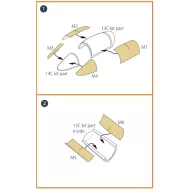   Clear Prop Accessories F-5E Tiger II painting mask for Italeri kits 1:72 (CPA72101)