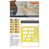   Clear Prop Accessories F-5F Tiger II painting mask for Italeri kits 1:72 (CPA72102)
