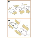Clear Prop Accessories F-5F Tiger II painting mask for Italeri kits 1:72 (CPA72102)