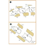   Clear Prop Accessories F-5F Tiger II painting mask for Italeri kits 1:72 (CPA72102)