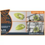   Clear Prop Accessories A-3B painting mask for Hasegawa kits 1:72 (CPA72104)
