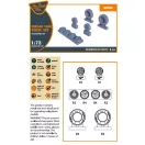 Clear Prop Accessories Mirage-2000 wheel set for Modelsvit, Dream Model kits 1:72 (CPA72107)
