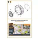 Clear Prop Accessories Mirage-2000 wheel set for Modelsvit, Dream Model kits 1:72 (CPA72107)