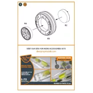   Clear Prop Accessories Mirage-2000 wheel set for Modelsvit, Dream Model kits 1:72 (CPA72107)