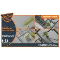   Clear Prop Accessories F84E/G Thunderjet painting mask for Italeri/Academy kits 1:72 (CPA72110)