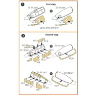   Clear Prop Accessories F84E/G Thunderjet painting mask for Italeri/Academy kits 1:72 (CPA72110)