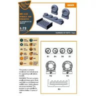  Clear Prop Accessories Me-410 B-1/U2/U4/R4 wheel set and exhausts for Airfix kit 1:72 (CPA72113)