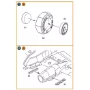 Clear Prop Accessories Me-410 B-1/U2/U4/R4 wheel set and exhausts for Airfix kit 1:72 (CPA72113)