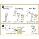 Clear Prop Accessories Me-410 B-1/U2/U4/R4 painting mask for Finemolds kits 1:72 (CPA72115)
