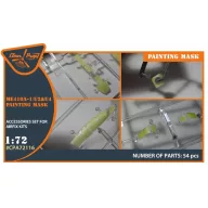   Clear Prop Accessories Me-410 B-1/U2/U4/R4 painting mask for Airfix kit 1:72 (CPA72116)