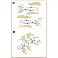   Clear Prop Accessories Me-410 B-1/U2/U4/R4 painting mask for Airfix kit 1:72 (CPA72116)