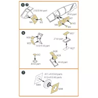   Clear Prop Accessories Me-410 B-1/U2/U4/R4 painting mask for Airfix kit 1:72 (CPA72116)