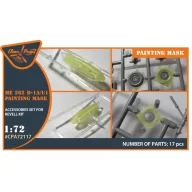   Clear Prop Accessories Me-262B-1A/U1 painting mask for REVELL kit 1:72 (CPA72117)