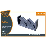   Clear Prop Accessories Me-410 B-1/U2/U4/R4 exhausts for Finemolds kits 1:72 (CPA72119)