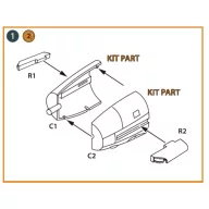   Clear Prop Accessories Me-410 B-1/U2/U4/R4 exhausts for Finemolds kits 1:72 (CPA72119)